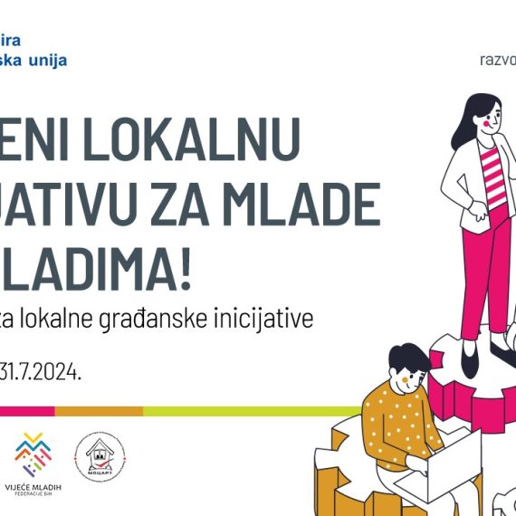 Javni poziv za lokalne građanske inicijative – Pokreni lokalnu inicijativu za mlade i sa mladima!