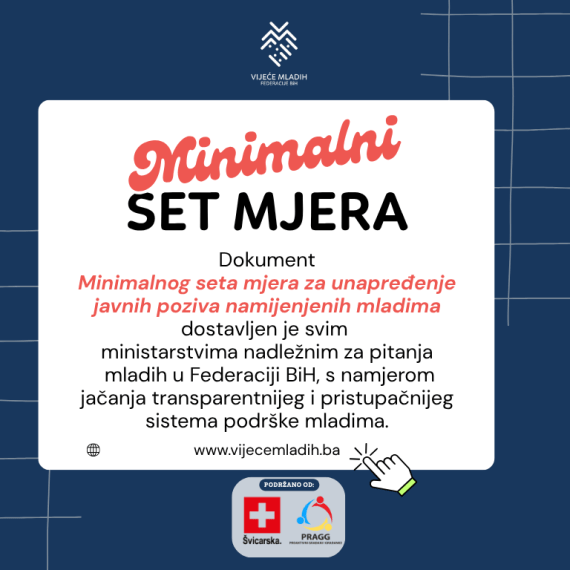 Da dobre ideje mladih ne ostanu nevidljive: inicijativa za unapređenje javnih poziva namijenjenih mladima